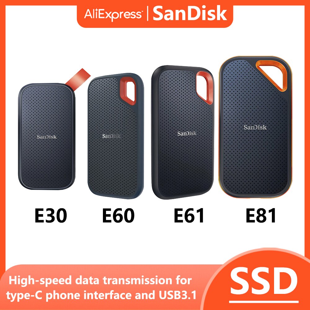 SanDisk SSD E30 E60 E61 E81 Extreme PRO 4 ׶Ʈ..